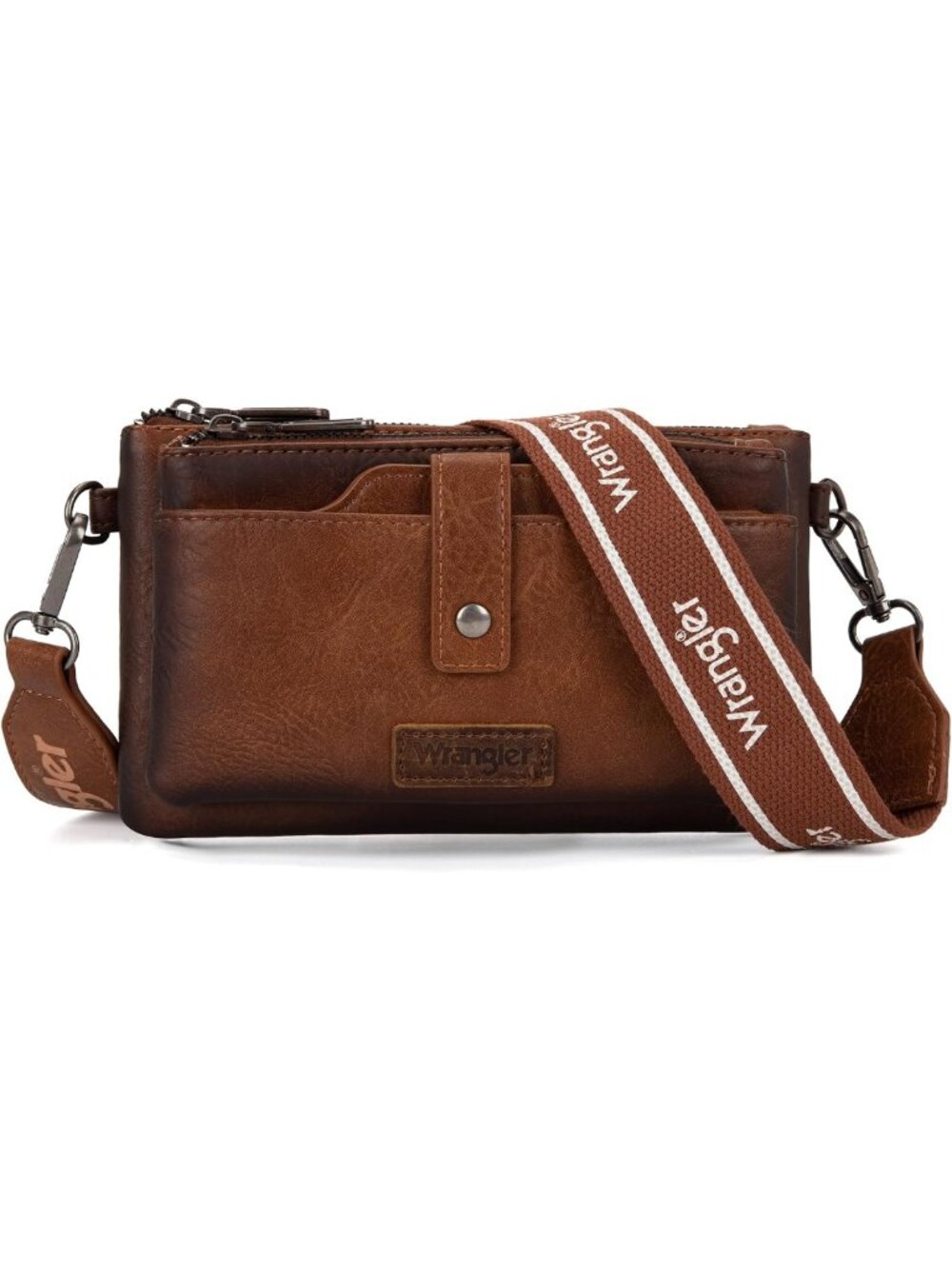Stylish Dual Zipper Crossbody Bag for Women | Multi-Function Phone Purse